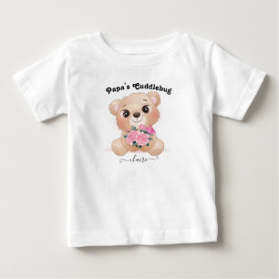 Papa's Cuddlebug met Baby-naam Cute Brown Beer