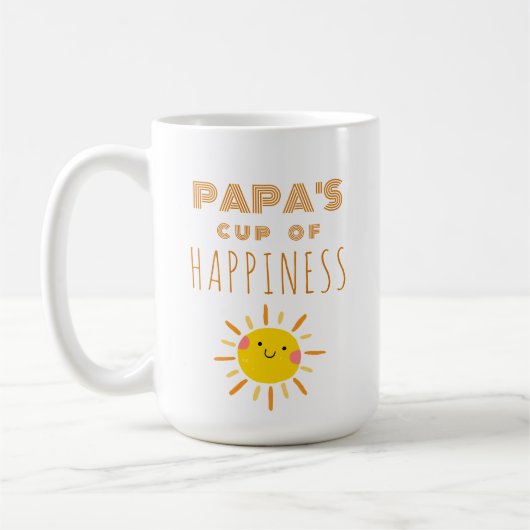 Papa's Cup of Happiness, grote zonneschijn mok (Links)