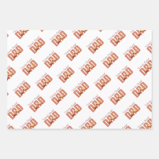 Papa's Dapper Wrap Collectie Inpakpapier Vel (Voorkant)