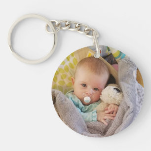 Papa's Darling Children's Photo Sleutelhanger