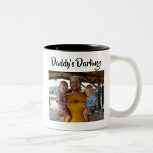 Papa's Darlings Children's afbeeldingen Father Gif Tweekleurige Koffiemok