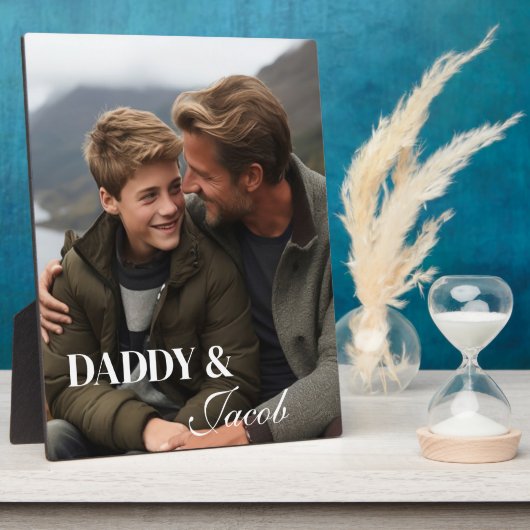 Papa's Day Plaque Fotoplaat (Zijkant)