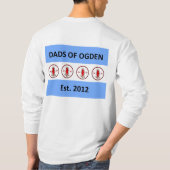Papas de T-shirt Longsleeved d'Ogden - logo de (Dos)