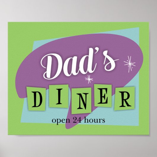 Papa's Diner Custom Kitchen Print (Voorkant)