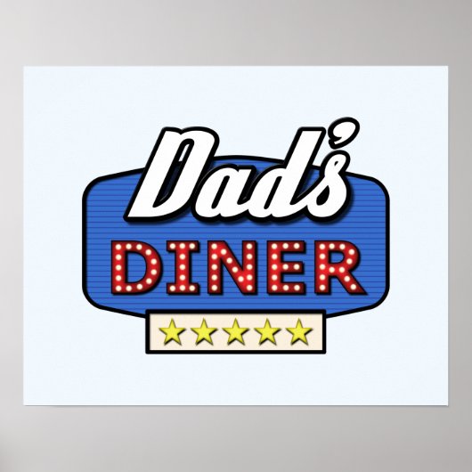 Papa's diner - grappige Thuiskaak Poster (Voorkant)