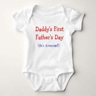 Papa's eerste Vaderdag Baby Onsie Romper