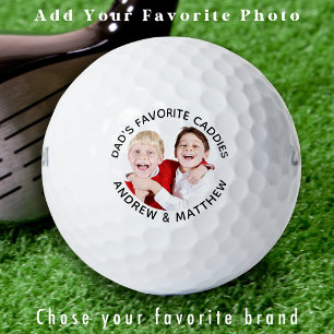 PAPA's FAVORIETE CADDIES Gepersonaliseerde Golfer  Golfballen