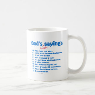 Papa's favoriete gezegden op cadeaus voor hem. koffiemok