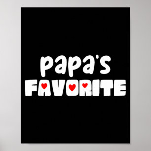 Papa's favoriete kleinkind grappige moederdag poster