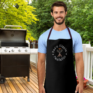 Papa's Flippin' Fantastische BBQ-gereedschap Zwart Schort