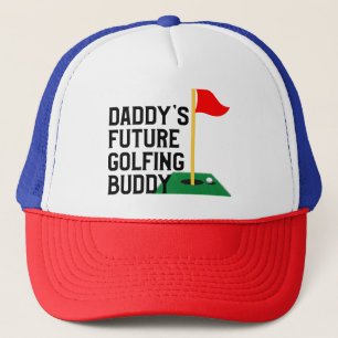 Papa's Future Golfing Buddy Baby Bodysuit Trucker Pet