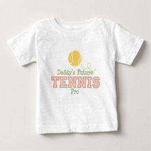 Papa's Future Tennis Pro Baby T shirt