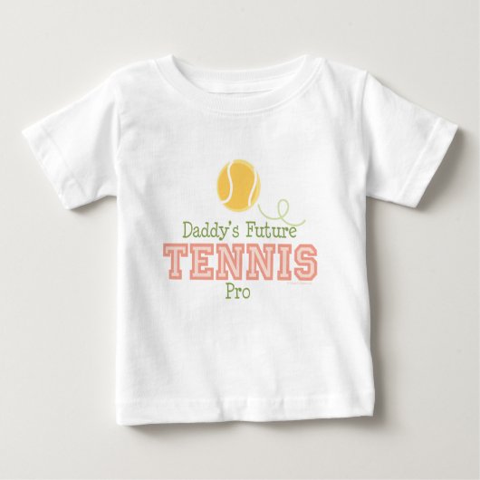 Papa's Future Tennis Pro Baby T shirt (Voorkant)