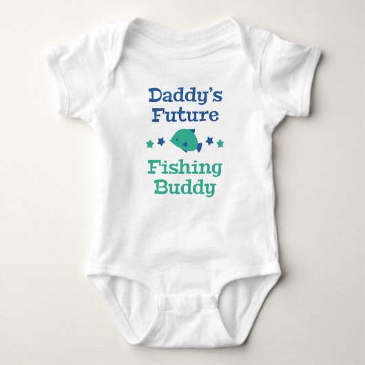 Papa's Future Vissen Buddy Romper (Voorkant)