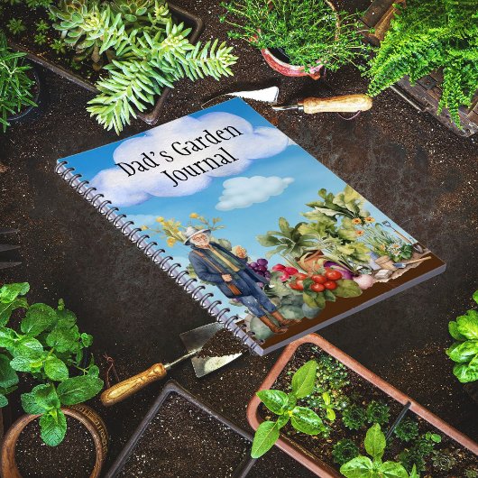 Papa's Garden Journal kerstcadeau Notitieboek