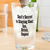 Papa's geheim om koel te blijven-beker glas