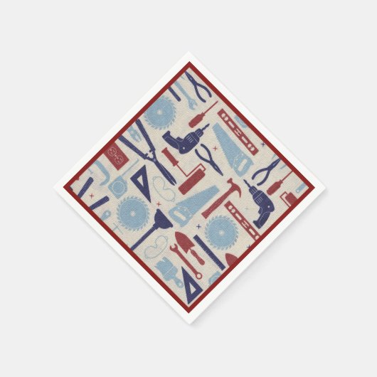 Papa's gereedschap servetten (Hoek)