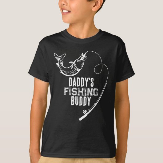 Papa's Gevist boeddy Fish Matching Son Dad T-shirt (Voorkant)