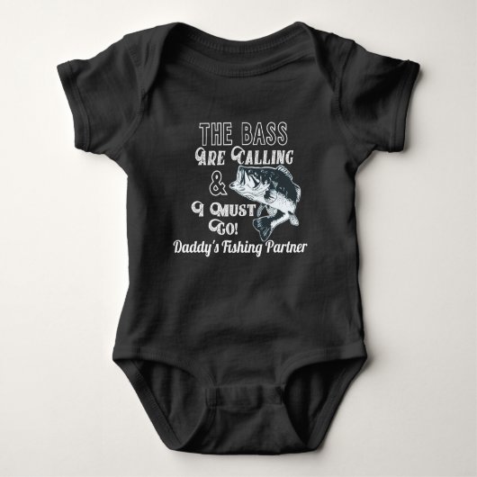 Papa's Geviste Partner Largemouth Bass Romper (Voorkant)