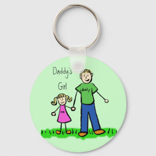 Papa's Girl Blond Sleutelhanger (Aanpassen)