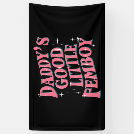 Papa's Goede Kleine Femboy LGBT Gay Pride Femoby Spandoek (Verticaal)