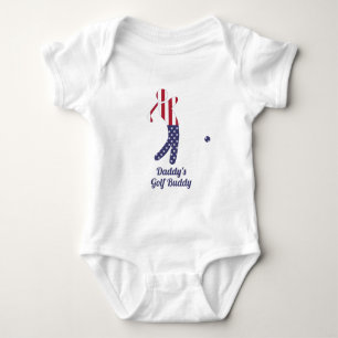Papa's Golf Buddy Amerikaanse vlag Golf Player Romper