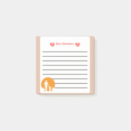 Papa's Herinneringen Gepersonaliseerde Vaderdag Post-it® Notes