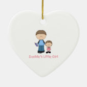 Papa's klein meisje (2) keramisch ornament (Achterkant)