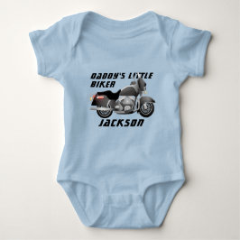 Papa's kleine biker met motor romper