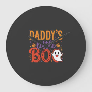 Papa's kleine Boo Halloween-spookontwerp Grote Klok