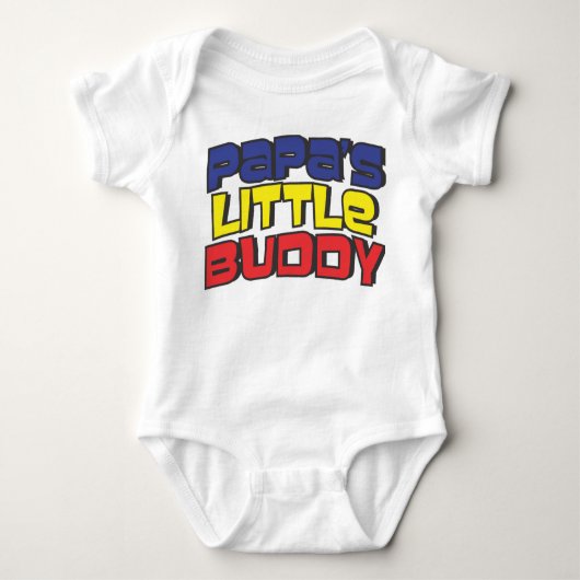 PAPA'S KLEINE BUDY ROMPER (Voorkant)
