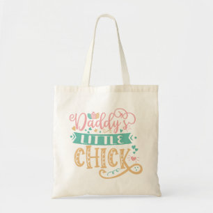 Papa's kleine chick Pasen Tote Bag