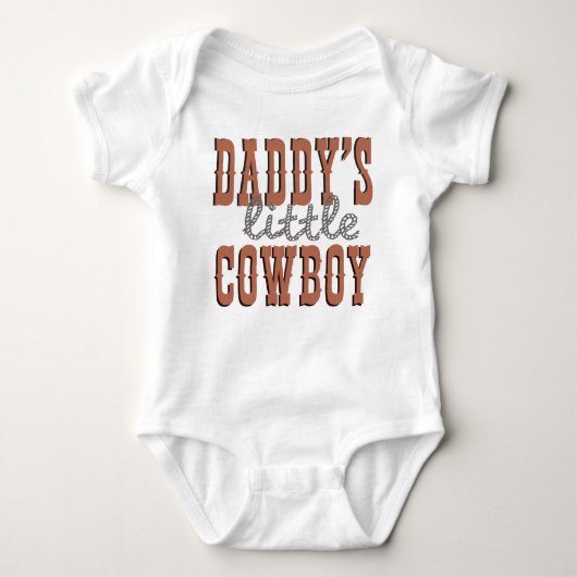 Papa's kleine Cowboy Romper (Voorkant)