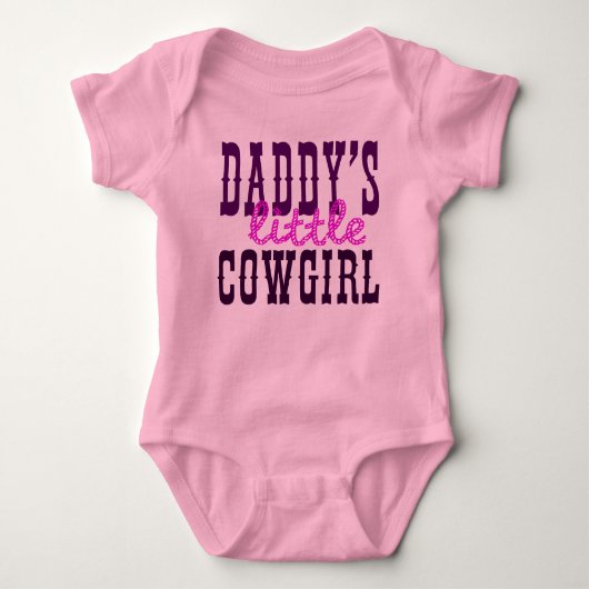 Papa's kleine Cowgirl Romper (Voorkant)
