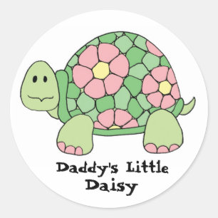 Papa's kleine Daisy Ronde Sticker