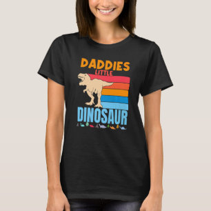 Papa's kleine dinosaurus familie Trex vader zoon D T-shirt