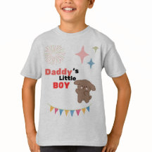 Papa's Kleine Jongen Schattige Hond Heather Grijs