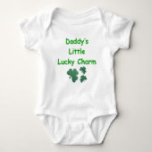 Papa's kleine Lucky Charm Romper (Voorkant)