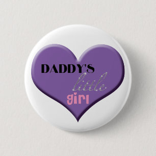 Papa's kleine meisje ronde button 5,7 cm