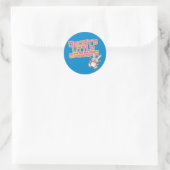 Papa's kleine meisje ronde sticker (Tas)