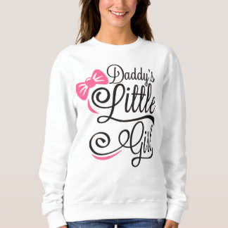 Papa's Kleine Meisje Roze Strik Script Trui