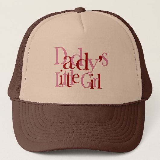 Papa's kleine meisje trucker pet (Voorkant)