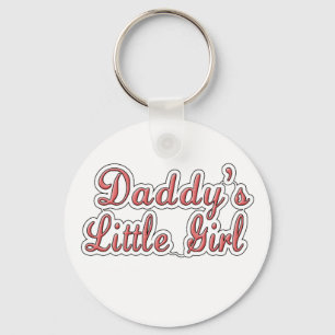 Papa's kleine meisjestekst sleutelhanger