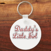 Papa's kleine meisjestekst sleutelhanger (Voorkant)
