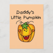 Papa's kleine pompoen T-shirts en cadeautjes Briefkaart (Voorkant)