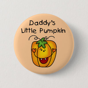 Papa's kleine pompoen T-shirts en cadeautjes Ronde Button 5,7 Cm