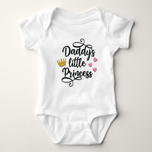 Papa's kleine prinses Bodysuit (Voorkant)