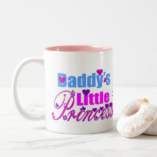 ✔Papa's kleine prinses Fabulous Two-Tone Tweekleurige Koffiemok