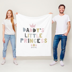 Papa's kleine prinses fleece deken