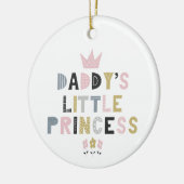 Papa's kleine prinses keramisch ornament (Links)